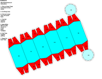 Paper Model of Hexagonal Dihexagonal Dipyramidal Form (6/m 2/m 2/m)