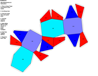 Paper Model of Orthorhombic Dipyramical Form (2/m 2/m 2/m)