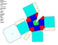 Paper Model of Tetragonal Ditetragonal-pyramidal Form (4mm)