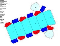 Paper Model of Trigonal Rhombohedral Form (-3)
