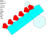 Paper Model of Hexagonal Pyramidal Form (6)