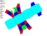 Paper Model of Tetragonal Trapezohedral Form (4 2 2)