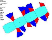 Paper Model of Tetragonal Dipyramidal Form (4/m)