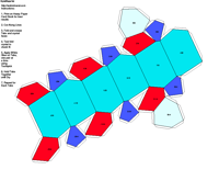 Paper Model of Trigonal Traphezohedral Form (3 2)