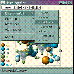 jPOWD turning off polyhedra in applet